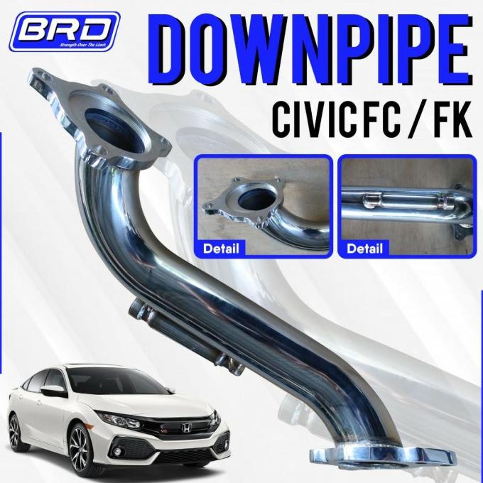 PROMO DOWNPIPE DOWN PIPE BRD HONDA CIVIC TURBO FC FK CRV TURBO #ORIGINAL