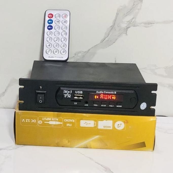 MP3 Player Bluetooth USB FM Mini Box Rakitan DC 12 Volt