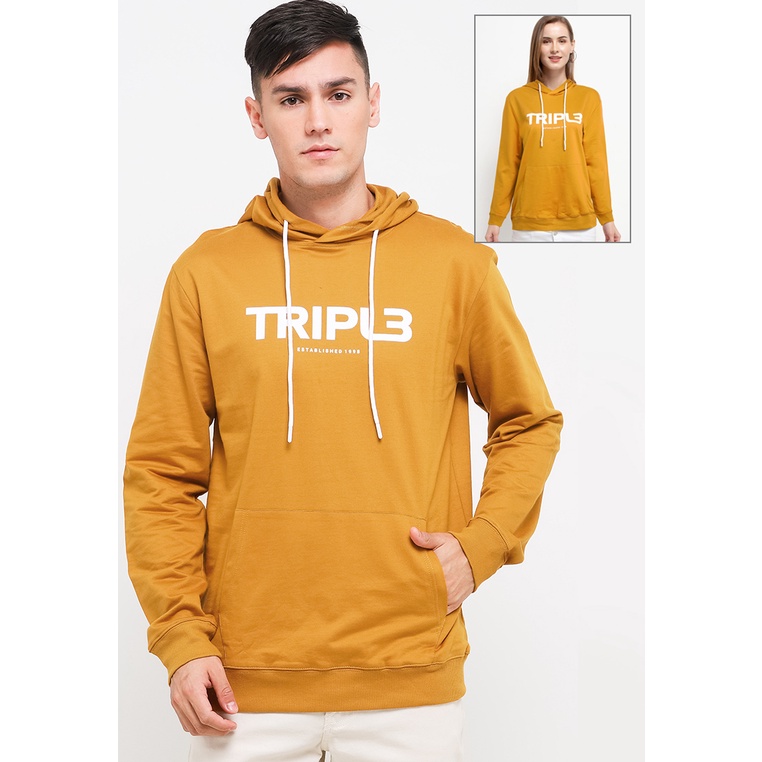Hoodie Tripl3 Jeans Original Wanita Hoodi Produk unisex Branded Aesthetic Reguler Fit Cewek Effortle