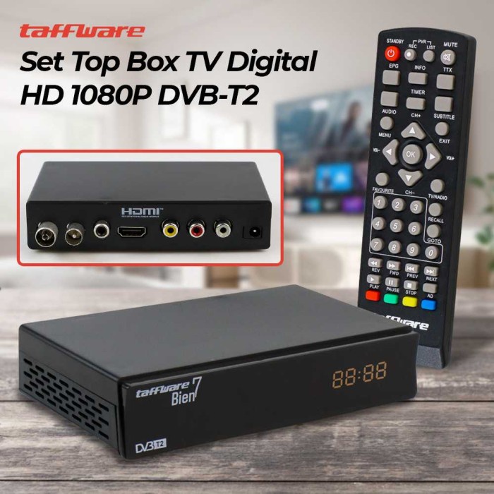 [Original] Set Box Tv Digital Full Set Digital Tv Tuner Set Top Box Wifi Hdmi Limited