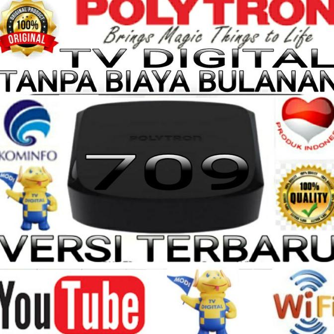 set top box polytron tv digital suport youtube tv tabung maupun tv led