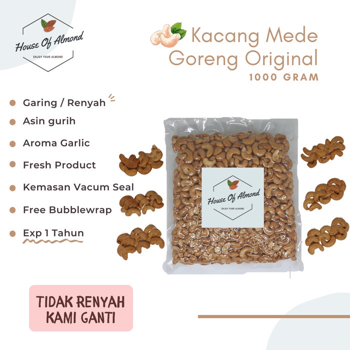 

Kacang Mede Original 1kg