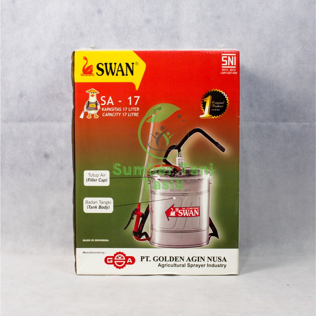 Alat Semprot Swan Sa-17 Liter Alat Semprot Hama Manual Cocok Untuk Menyemprot Hama