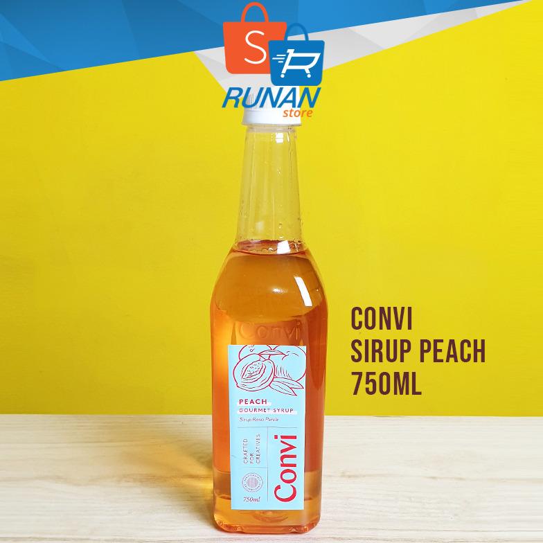 

Sirup Peach Convi Gourmet Syrup 750 ml Sirup Premium Rasa Buah Persik