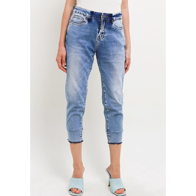 Celana Jeans Lois Original Wanita Jens Skinny bernuansa light untuk gaya kasual yang feminin 100% Asli Trendy Denim Stretch FSW307 Women