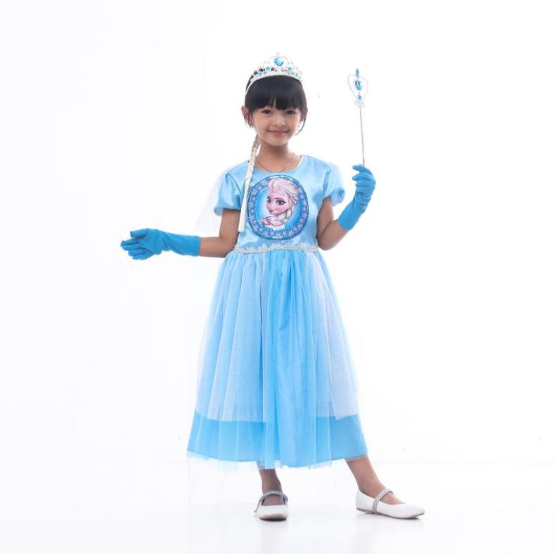 TERBARU BAJU FROZEN ANAK / BAJU PESTA ANAK / GAUN FROZEN ANAK / GAUN ELSA FROZEN ORIGINAL