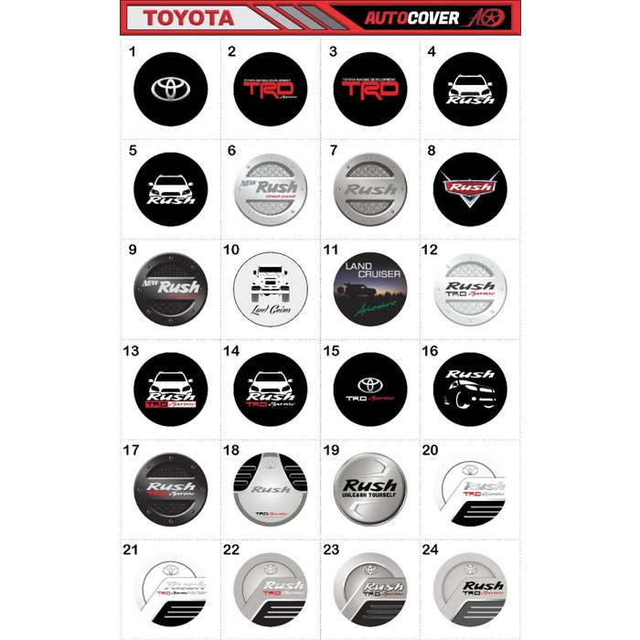 NEW TUTUP SARUNG BAN / COVER BAN SEREP MOBIL TERIOS RUSH TOYOTA 12 ORIGINAL TERBARU