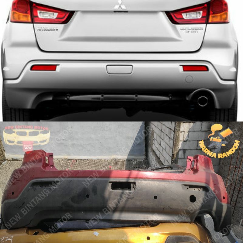 Bumper belakang mitsubisi outlander sport 2012 2014 original