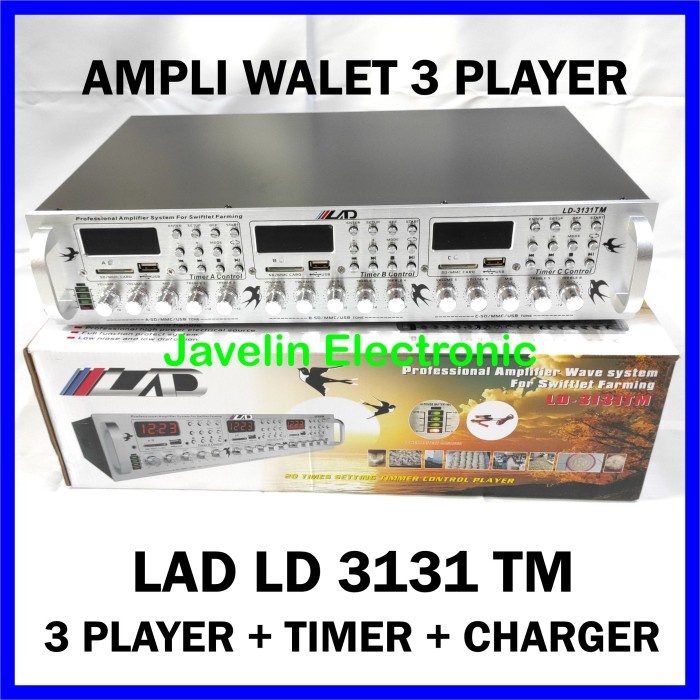 Ready Amplifier Walet LAD LD 3131T / 3131 TM / Ampli Walet LD 3131 T