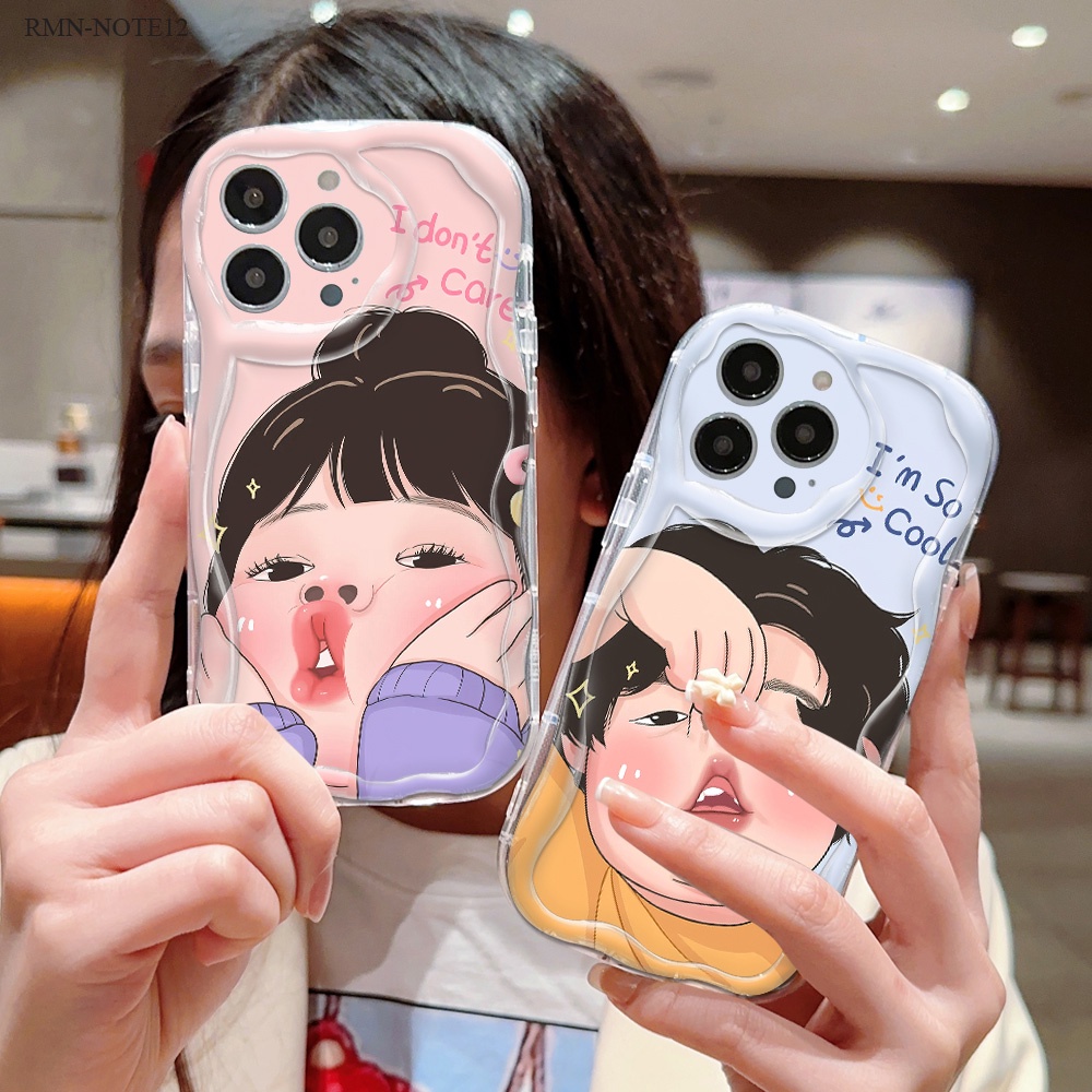 Casing Kikuk Untuk For Xiaomi Redmi Note 14 13 12 11 11S 10 10S 9 9S 9T 8 7 Pro Plus 4G 5G Phone Cas