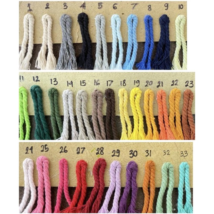 

] TALI KATUN MACRAME COTTON ROPE BENANG MAKRAME