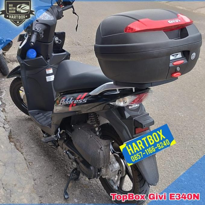 Box Motor Suzuki Address Givi E340N 34 Liter Bagasi Tambahan Motor