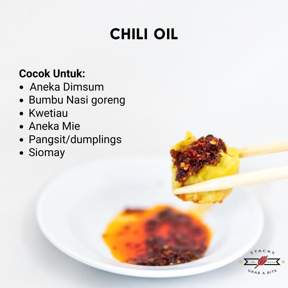 

Promo Chili Oil Szechuan By Stacks Food 150 Ml (Sambal Minyak Cabe Untuk Dimsum / Nasi / Mie) Cod