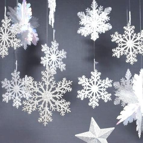 

Dekorasi Snowflake Kayu Gantungan Pohon Pinus Parcel Natal Salju Putih Pengiriman Cepat