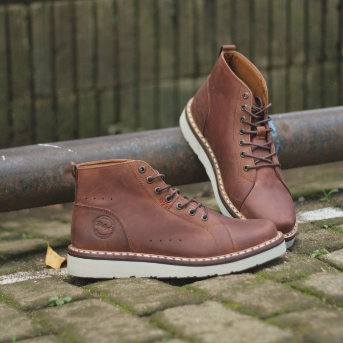 SEPATU KULIT BRADLEYS / SEPATU BOOTS PRIA BRADLEYS CORDOVAN BROWN ORIGINAL
