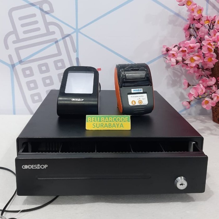 Katlen Paketan Mesin Kasir (Laci Uang+Printer Thermal Portable+Scanner 2D)
