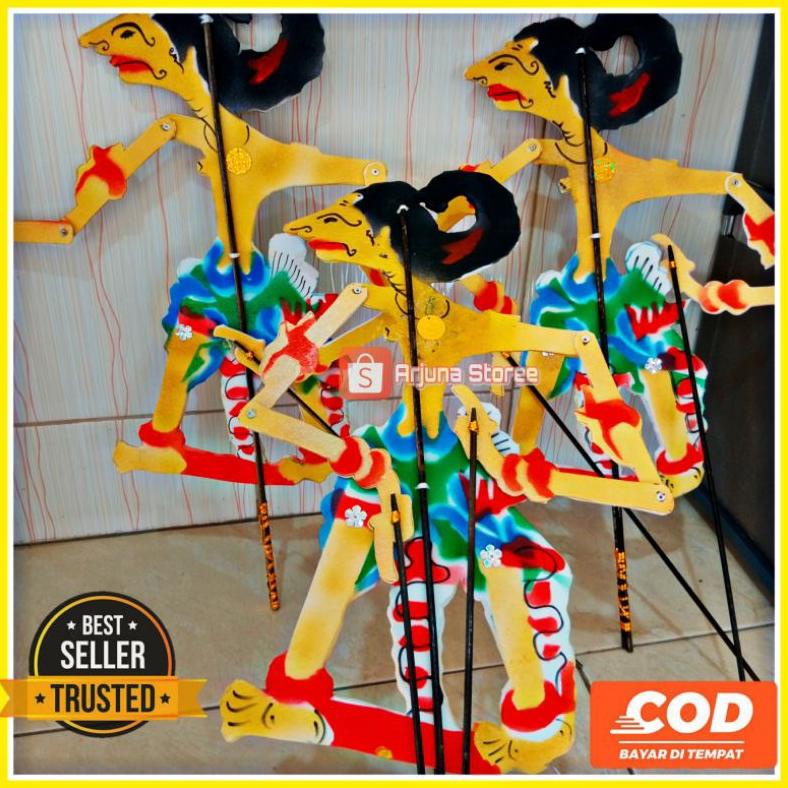 BISA COD WAYANG KULIT AESTHETIC WAYANG BERWARNA BOLAK BALIK ARJUNA PANDAWA MAINAN WAYANG GOLEK GOOD 