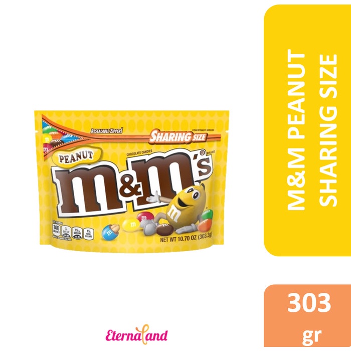 

M&M Peanut Sharing Size - Permen Cokelat Rasa Kacang
