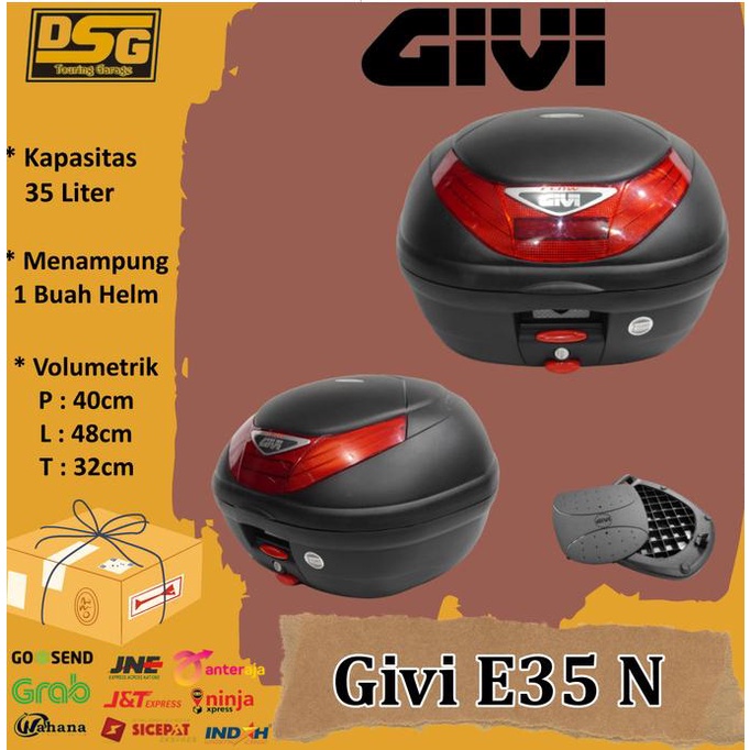 Box motor Box GIVI E35 Box Touring Givi E 35 Bagasi Motor