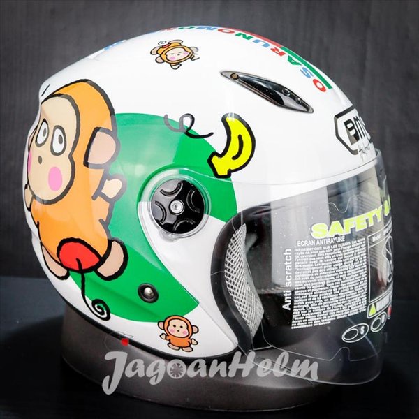 Bmc Helm Milan Sanrio Monkichi #1 White Dewasa