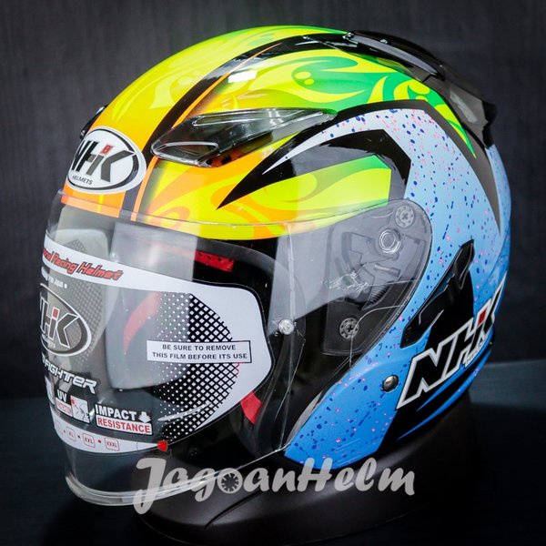 Nhk Helm R1Karel Winter Black Blue R-1 Double Visor