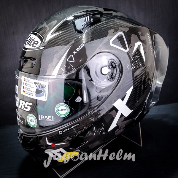 X-Lite Helm X-803Rs Ultra Carbon Darko 036 - White - Xlite Edition