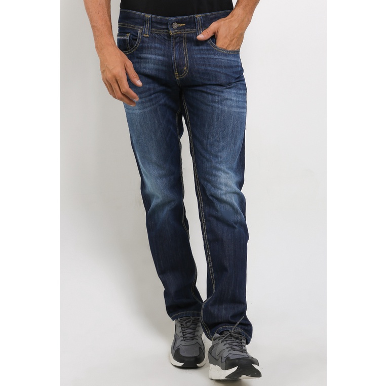 Celana Jeans Lois Original Pria Pant 2 kantong belakang 100% Asli Gaya Slim Fit Denim Pants CFL061C Cowok Casual