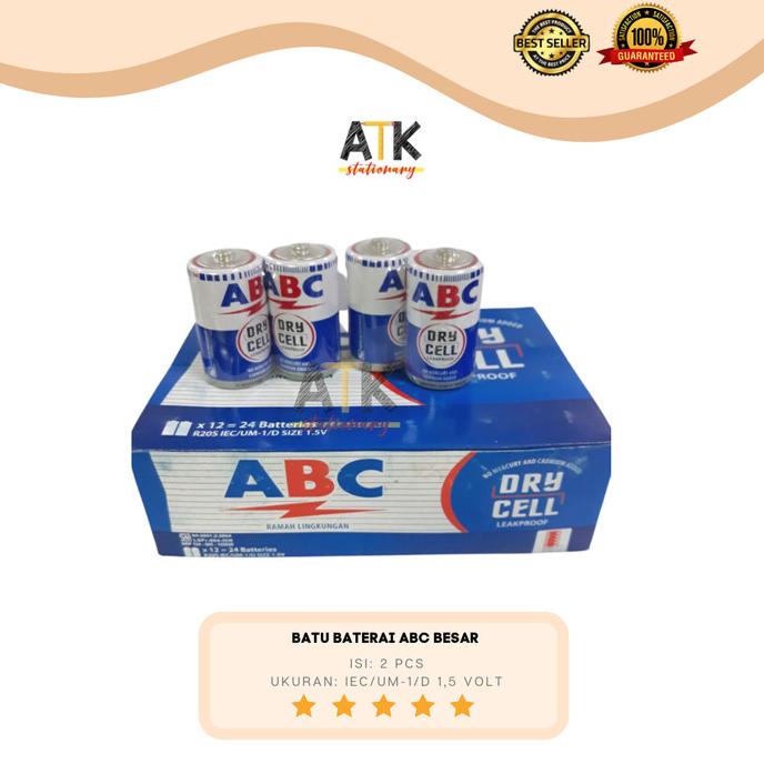 Fleksibel Batu Baterai Abc Besar Atk