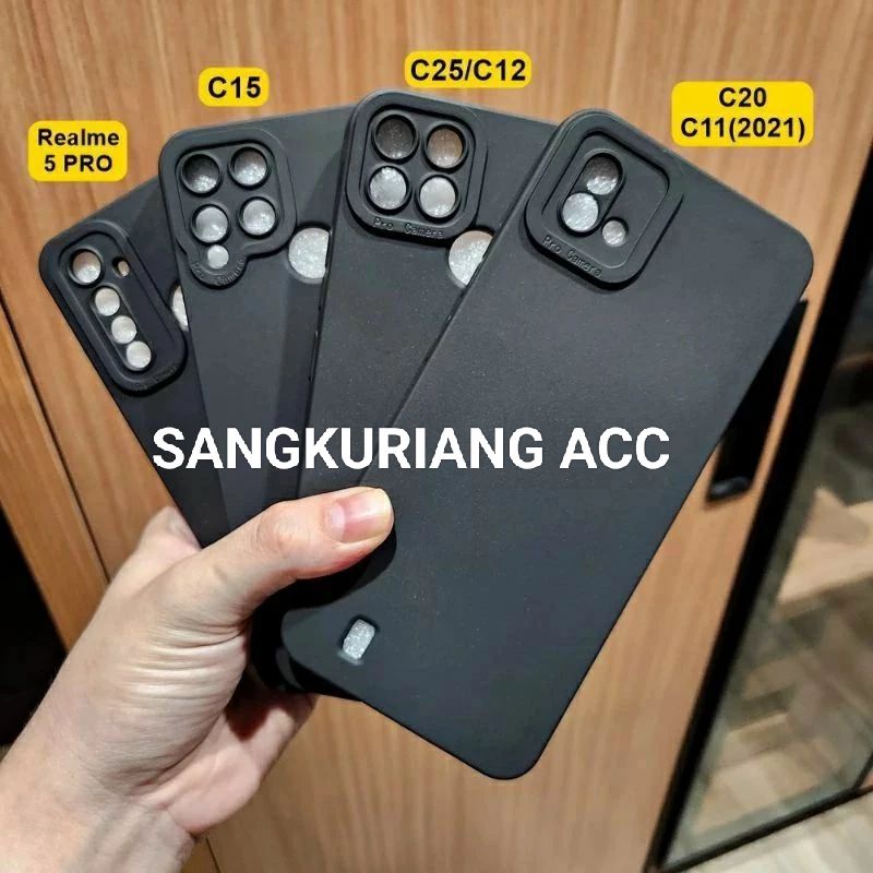 Softcase Pro Camera Realme C15/Realme 5 Pro/C25 C12/C20 C11 2021 Candy Case Full Color Slikon TPU