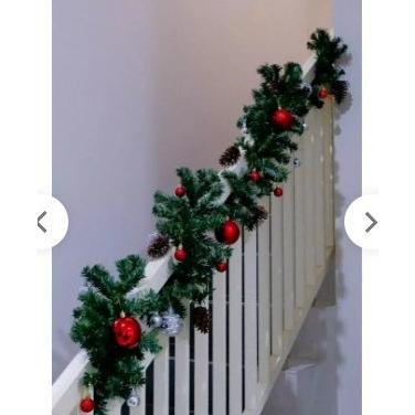 Hot Sale Garland Natal Garland PVC Natal PANJANG 2M meter LEBAR 20CM Natal Garland PVC Natal Garland