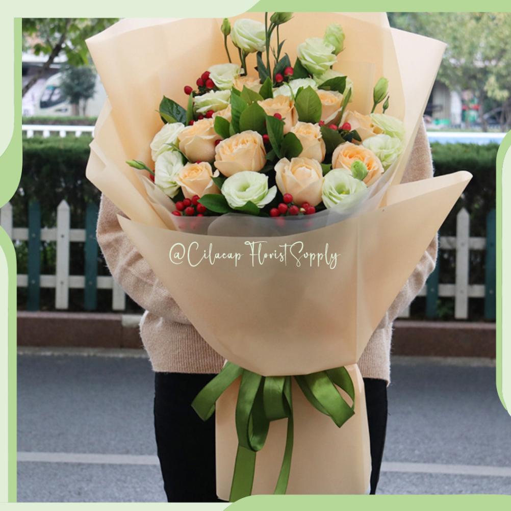 

Hot Sale - Matte Color Cellophane Kertas Flower Wrapping Kertas Buket ,,