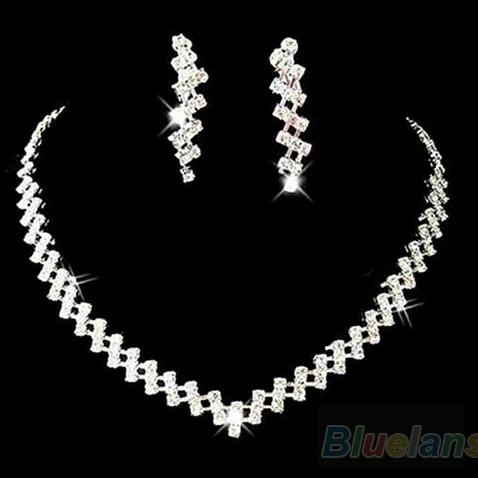 1 Set Perhiasan Xuping Anting Kalung Silver Plated Lapis Perak Hadiah