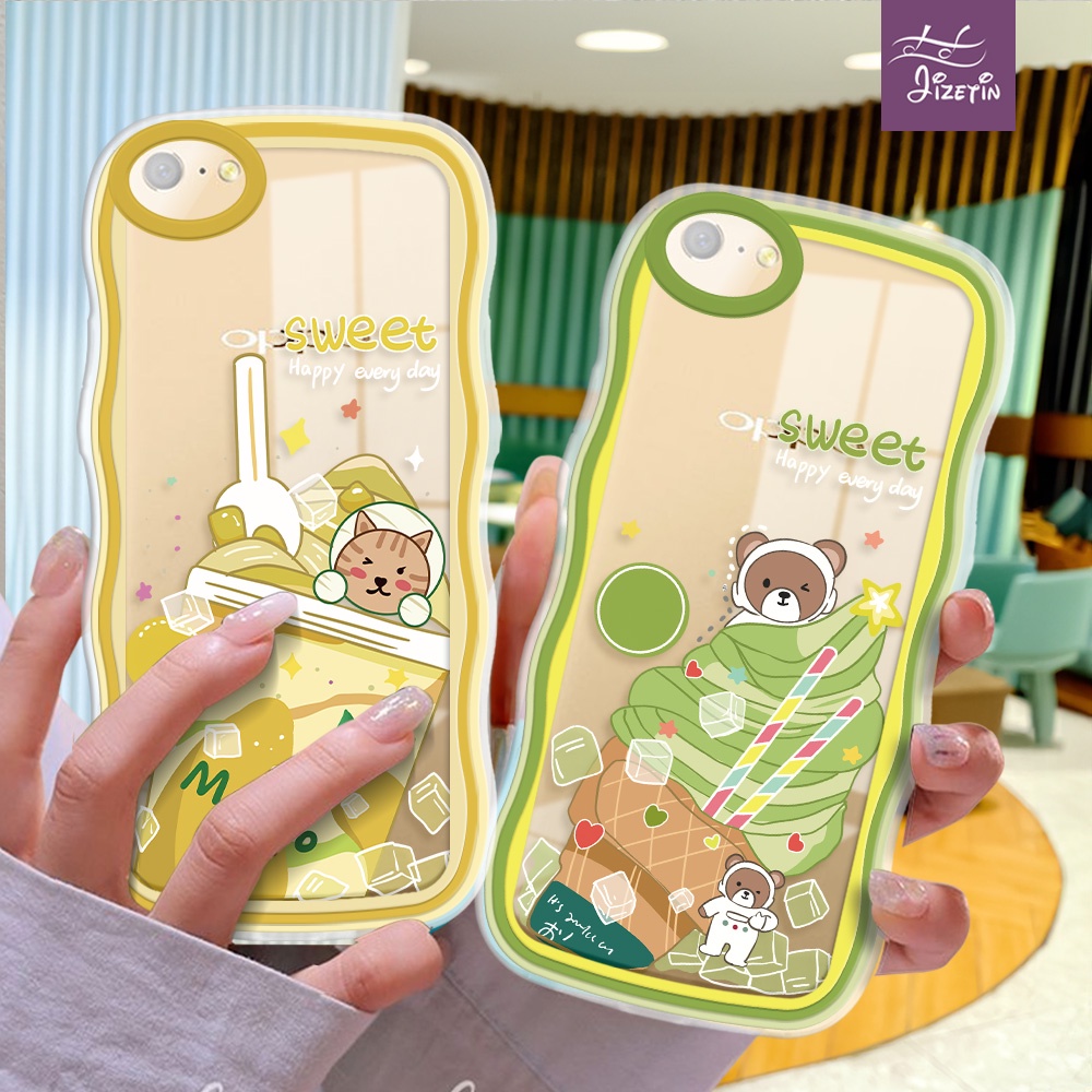 Teh Susu Mangga Casing ph bentuk aneh untuk for OPPO A96 A95 A94 A93 A92 A91 A83 A78 A77s A76 A74 A7