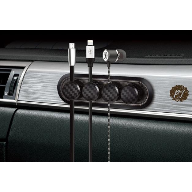 

NEWSALE !!! Carbon Magnet Car Cable Cord Clip Organizer / Klip Penjepit Kabel - PROMO
