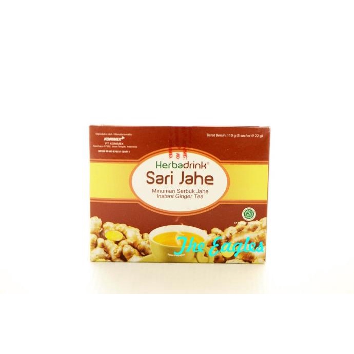 

Minuman serbuk Sari Jahe Herbadrink instant ginger tea 110gr 5 sachet