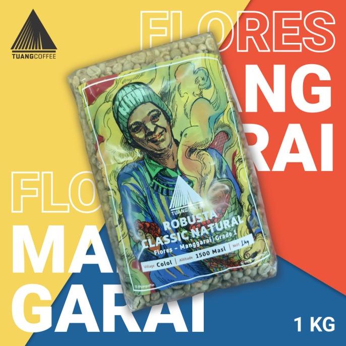 

Green Bean Robusta Natural Tuang Coffee Flores Manggarai G1