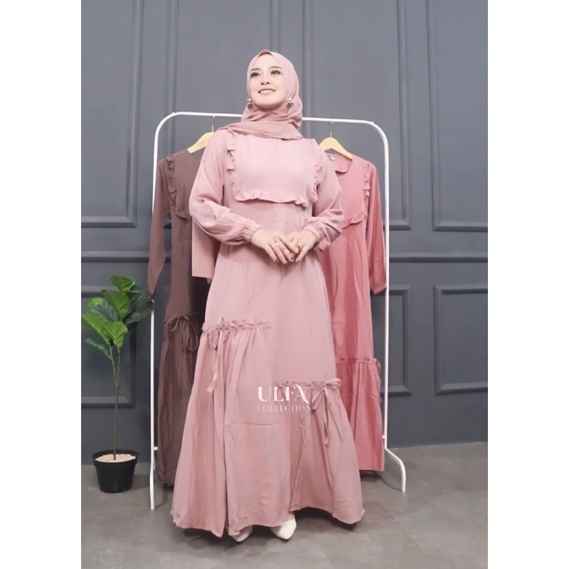 Ulfa Collection - Simple Dress Shakila Ruffle Tali