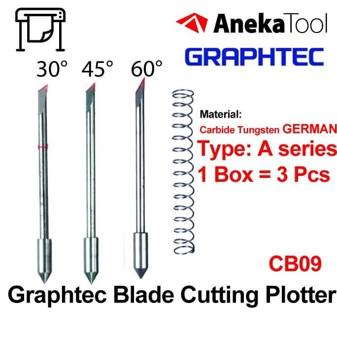 

Pisau Cutting Sticker Graphtec Blade - A Series (Baja Carbide German) Kode 868