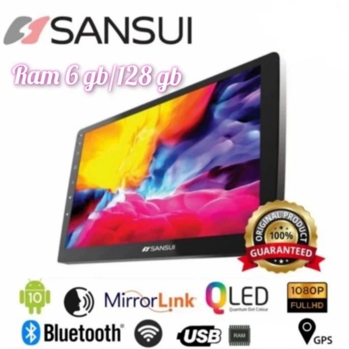 Headunit Android Sansui Duragon 6 / 128 GB GEN 2 bonus Kamera