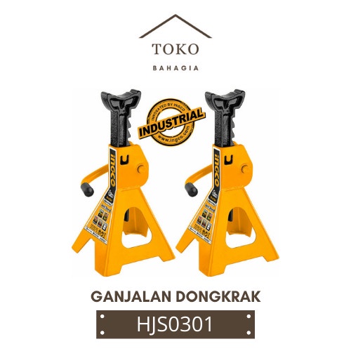Cod 2-Pcs Jack Stand Set (3 Ton) Ingco Hjs0301 - Tahanan Ganjalan Dongkrak Kode Ema366