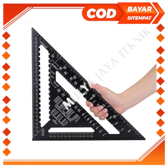 

Sarila Penggaris Segitiga Siku Square Multi Angle Ruler 30Cm Mistar 12 Inch