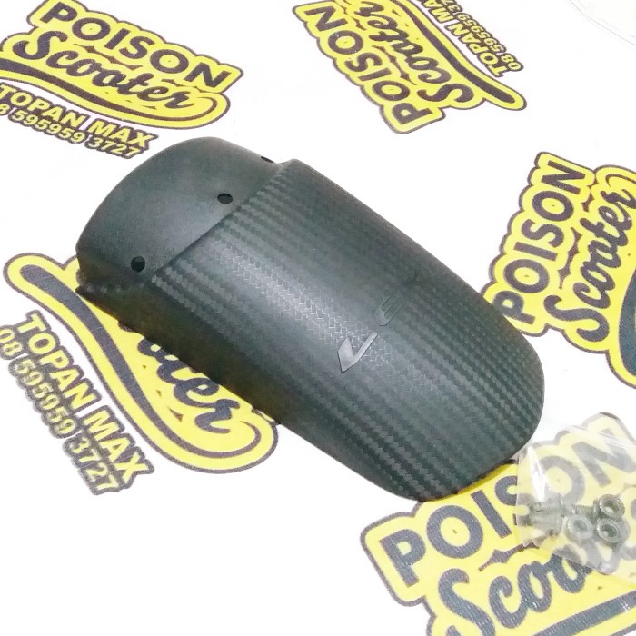 Sambungan Spakbor Depan Yamaha Lexi. Motif Look Carbon. Plastik Abs Kode Hv152