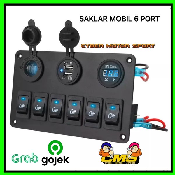 Saklar mobil universal.12v 24v paket Saklar lampu . saklar foglamp. headlamp. saklar lampu tembak.