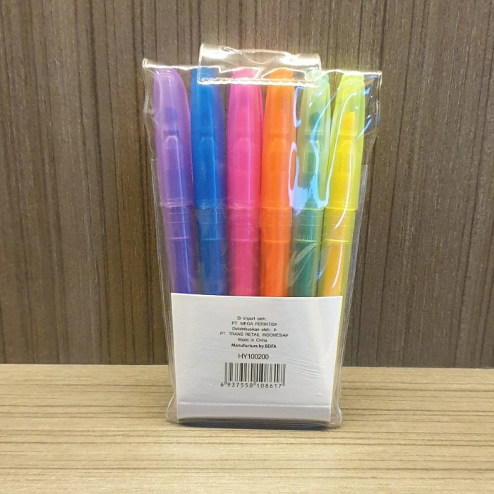 

CUCI GUDANG Stabilo A+ Plus Scanted Highlighter Set Isi 6 Macam Warna