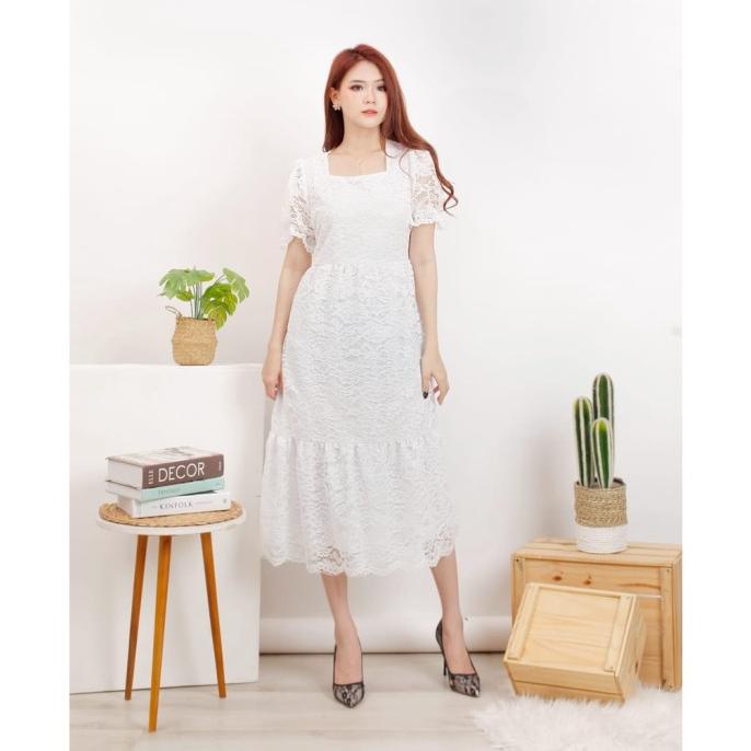 {natal} Rowen Dress Brukat / Midi Dress / Dress Natal / Brukat Dress TERLARIS