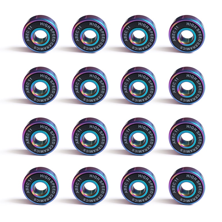 16 PCS ABEC 11 SPEED Bearing CERAMIC Hybrid inline skate skateboard