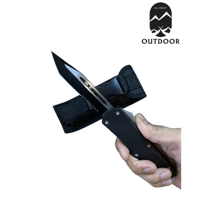 PISA ON OFF AUTOMATIS MICROTEH BAHAN METAL / PISAU LIPAT OTOMATIS