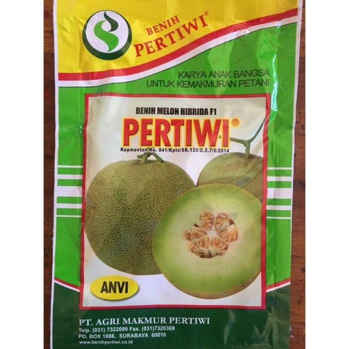 Benih Melon Pertiwi Anvi 600 Butir Benih Melon Hibrida Dari Pertiwi