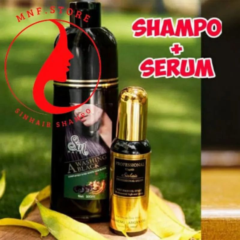 Hair Colour Shampoo.Sin Hair Ghitam Rambut Uban Sin Hair Shampo Jepang