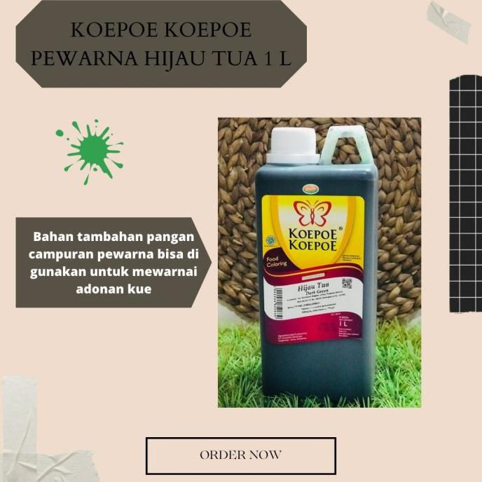 

Kualitas terbaik] KOEPOE KOEPOE PEWARNA HIJAU TUA 1 LITER